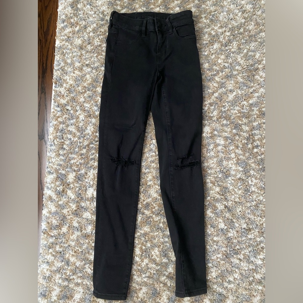 AMERICAN EAGLE Black Next Level Stretch Jeans